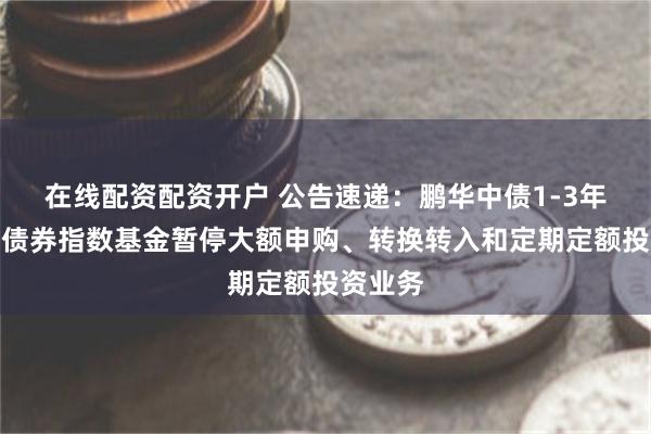 在线配资配资开户 公告速递：鹏华中债1-3年国开行债券指数基金暂停大额申购、转换转入和定期定额投资业务