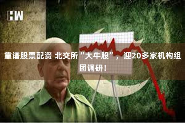 靠谱股票配资 北交所“大牛股”，迎20多家机构组团调研！